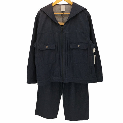 キャスパージョン CASPER JOHN デニムジップアップブルゾン セットアップ メンズ M