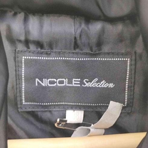 ニコル セレクション NICOLE Selection ウエストベルト付 ダウンコート レディース 38