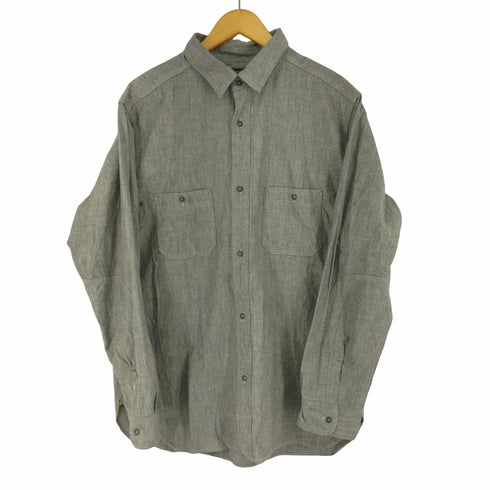 ナイジェルケーボン NIGEL CABOURN NEW MEDICAL SHIRT SALT & PEPPER LIGHT GRAY MAIN LINE メディカルシャツ メンズ JPN:52