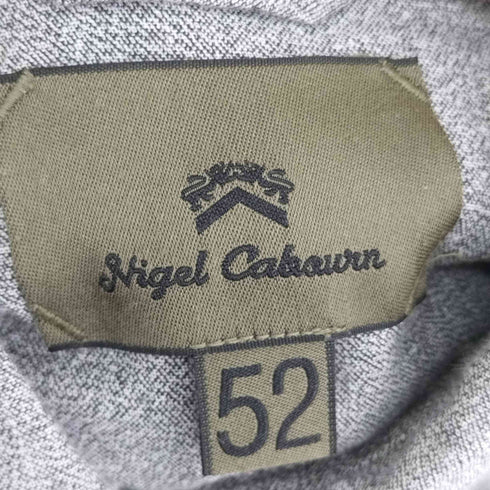 ナイジェルケーボン NIGEL CABOURN NEW MEDICAL SHIRT SALT & PEPPER LIGHT GRAY MAIN LINE メディカルシャツ メンズ JPN:52