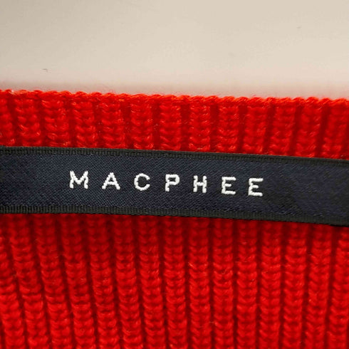 マカフィー MACPHEE コットンウールVネックプルオーバー レディース JPN:S