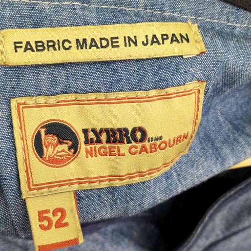 ナイジェルケーボン ライブロ NIGEL CABOURN LYBRO S-52SSベースボールシャツ メンズ JPN:52