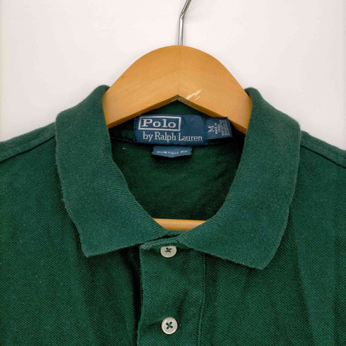 ポロバイラルフローレン Polo by RALPH LAUREN 90s CUSTOM FIT ポニー刺繍 ポロシャツ メンズ import:M
