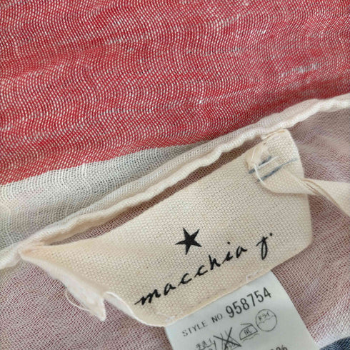 マッキアジェー Macchia J. イタリア製 コットンリネン ストール メンズ