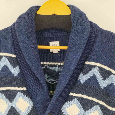 ギャップ Gap ショールカラー柄ニットカーディガン メンズ import:M