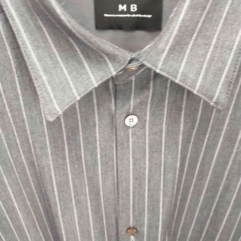 エムビー MB ストライプロングシャツ メンズ JPN:M