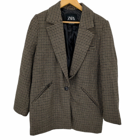 ザラ ZARA OVERSIZED CHECK BLAZER TRF レディース JPN:S
