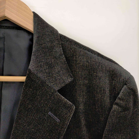 バーバリーロンドン BURBERRY LONDON ベロア 生地 テーラード ジャケット メンズ LL