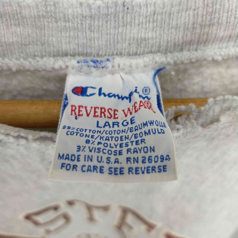 チャンピオン Champion 90s 刺繍タグ USA製 2段プリント REVERSE WEAVE メンズ JPN:L