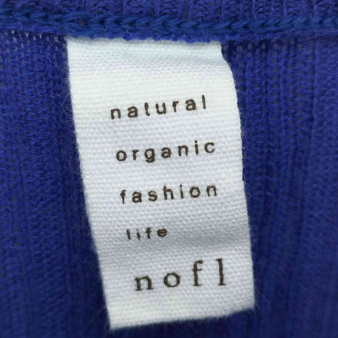 フメイ nofl オーガニックコットンランダムリブクルーネックプルオーバー レディース M~L