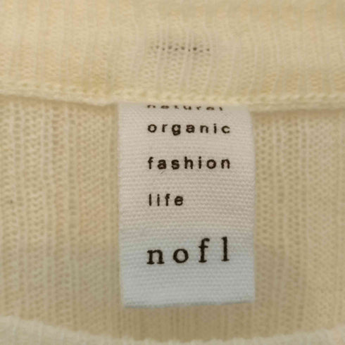 フメイ nofl オーガニックコットンランダムリブクルーネックプルオーバー レディース M~L