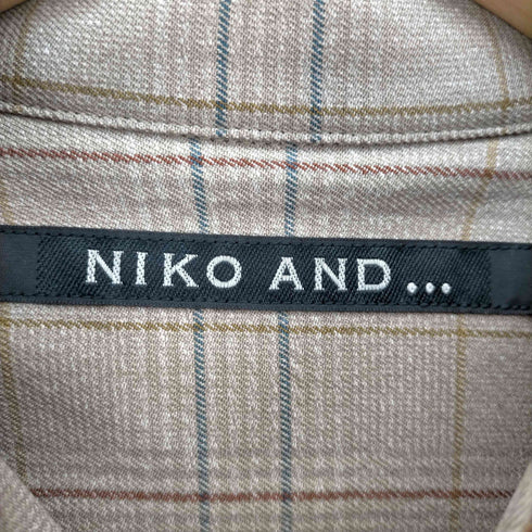 ニコアンド Niko and... メランジチェックシャツ メンズ JPN:M