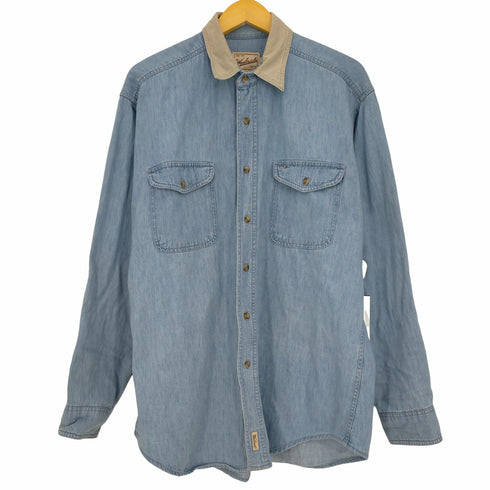 ウールリッチ WOOLRICH ダンガリーシャツ エルボーパッチ メンズ import:L