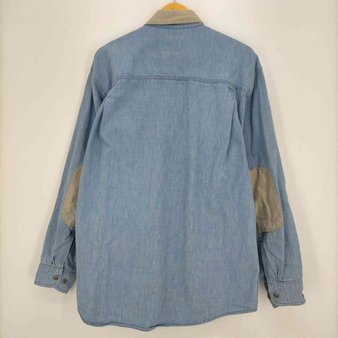 ウールリッチ WOOLRICH ダンガリーシャツ エルボーパッチ メンズ import:L