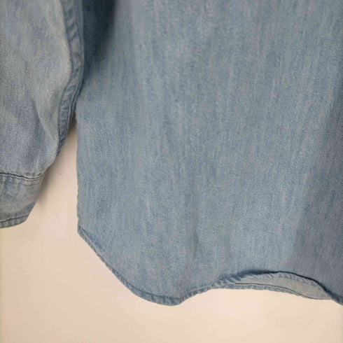 ウールリッチ WOOLRICH ダンガリーシャツ エルボーパッチ メンズ import:L