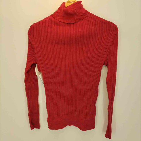 フメイ nofl オーガニックコットンランダムリブタートルネックプルオーバー レディース M~L