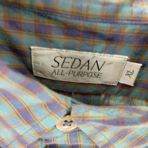 セダンオールパーパス SEDAN ALL-PURPOSE Poplin Stripe Big BD Shir メンズ JPN:XL