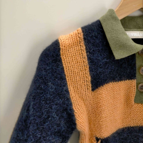 LEINWANDE Blocking Intarsia Polo レディース FREE