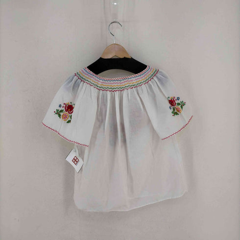 フラワー刺繍ブラウス レディース