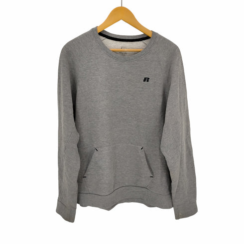 ラッセル Russell PREMIUM FLEECE ロゴ刺繍 ラグランスウェット メンズ import:L