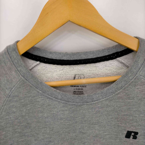 ラッセル Russell PREMIUM FLEECE ロゴ刺繍 ラグランスウェット メンズ import:L