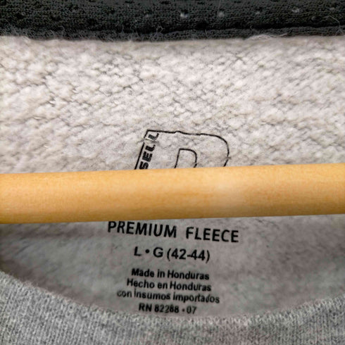ラッセル Russell PREMIUM FLEECE ロゴ刺繍 ラグランスウェット メンズ import:L