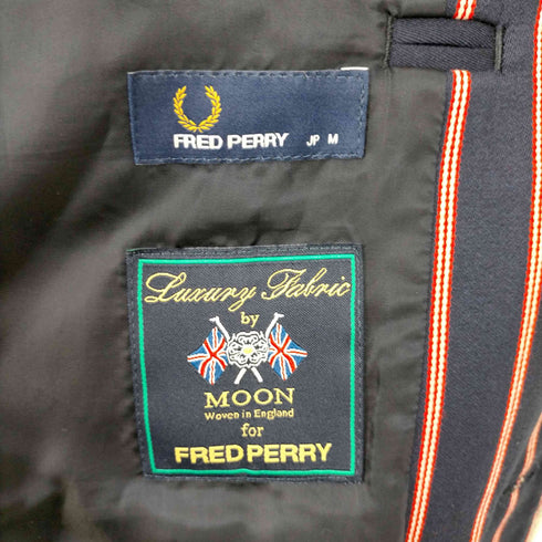 フレッドペリー FRED PERRY 2Bウール混ストライプジャケット メンズ JPN:M