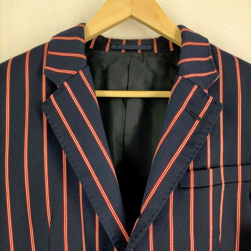 フレッドペリー FRED PERRY 2Bウール混ストライプジャケット メンズ JPN:M