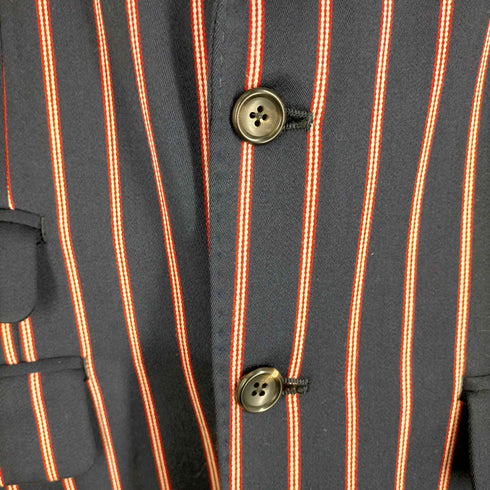 フレッドペリー FRED PERRY 2Bウール混ストライプジャケット メンズ JPN:M