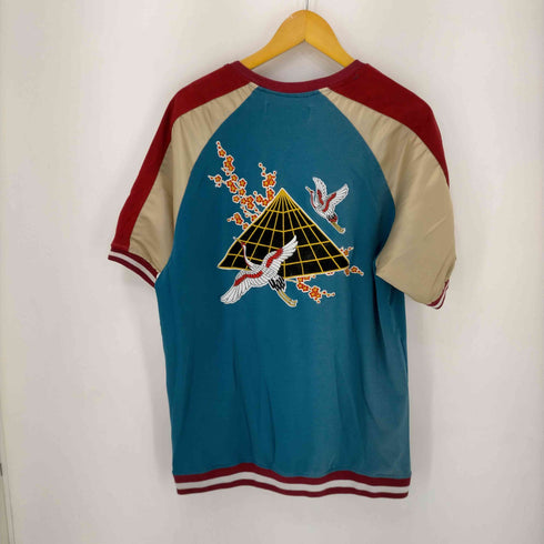 ブラックピラミッド BLACK PYRAMID 平安快楽 和刺繍S/S Tシャツ メンズ JPN:XL