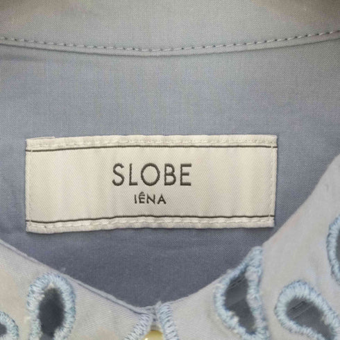 スローブイエナ SLOBE IENA 刺繍レースカラーシャツ レディース FREE