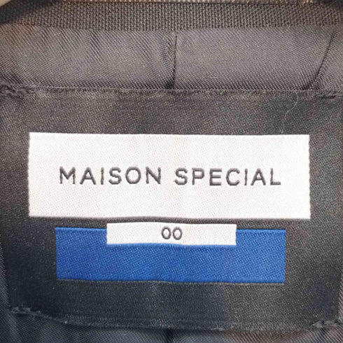 メゾンスペシャル MAISON SPECIAL コーデュラ ウール ピークドラペルプライムオーバー ダブルブレザー メンズ 00