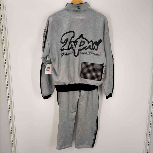 ゴナバイアシックス GONA by ASICS B系 背面ジップポケット付き サイドライン ジャージ セットアップ メンズ