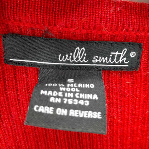 WILLI SMITH メリノウールハーフシェルボタンニット レディース import:S