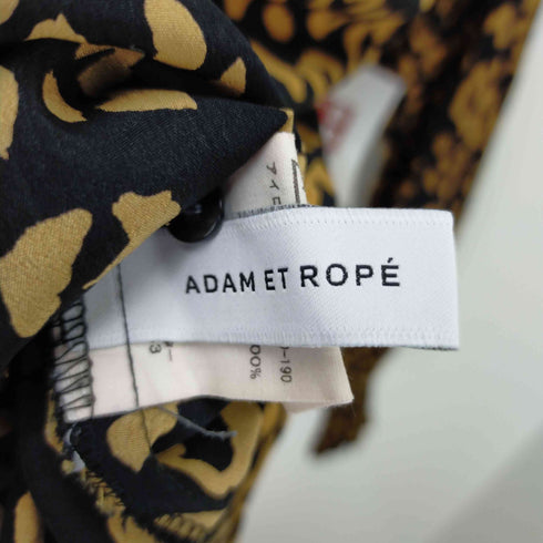 アダムエロペ Adam et Rope レオパードシャーリングヨークブラウス レディース FREE