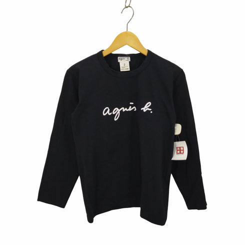 アニエスベー agnes b. PARIS ロゴプリントロングスリーブカットソー レディース 2