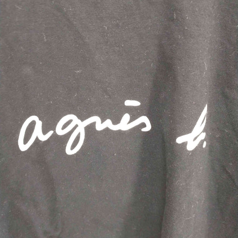 アニエスベー agnes b. PARIS ロゴプリントロングスリーブカットソー レディース 2