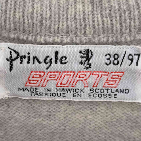 プリングル Pringle スコットランド製 ウール100 Vネックニット メンズ UK:38