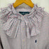 ラルフローレン RALPH LAUREN リメイク襟フリルチェックシャツ レディース import:XL
