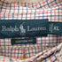 ラルフローレン RALPH LAUREN リメイク襟フリルチェックシャツ レディース import:XL