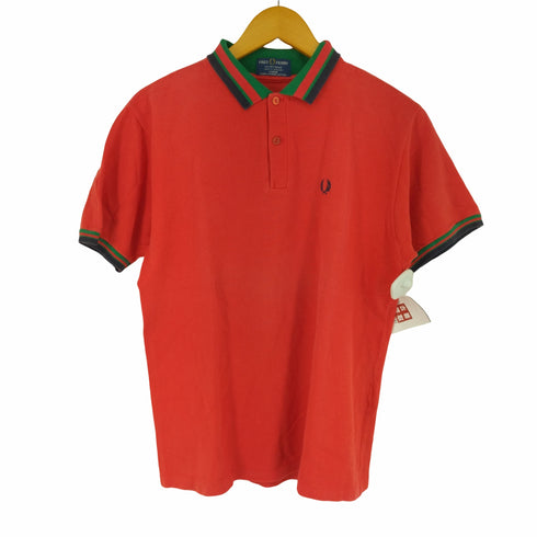フレッドペリー FRED PERRY ワンポイントロゴ刺繍ポロシャツ メンズ import:L