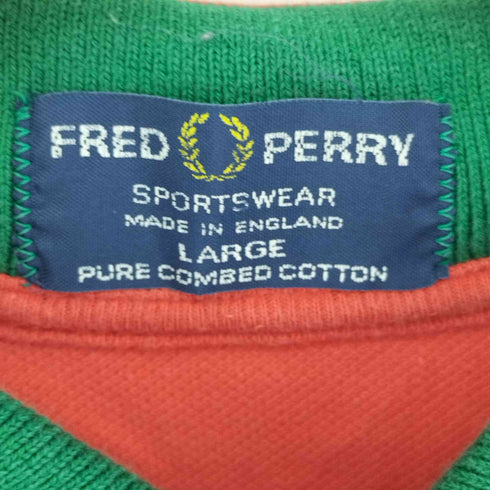 フレッドペリー FRED PERRY ワンポイントロゴ刺繍ポロシャツ メンズ import:L