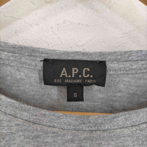 アーペーセー A.P.C. ROCK SUCKS 霜降り クルーネックTシャツ レディース import:S