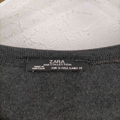 ザラ ZARA プリント 7分袖ラグランTEE レディース import:S