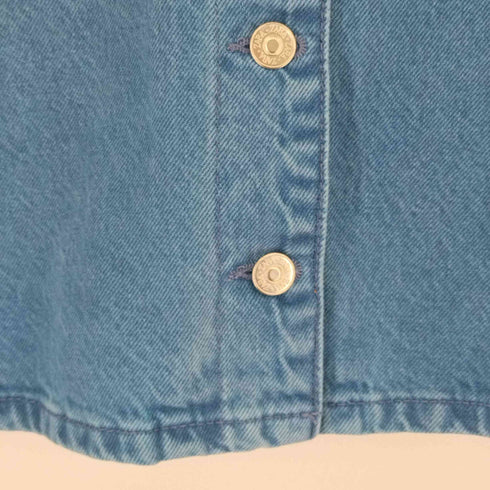 ザラ ZARA CROP DENIM JACKET ビッグカラー レディース import:XS