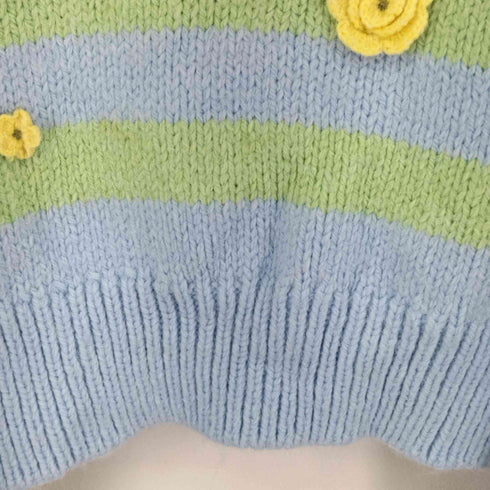 ザラ ZARA FLORAL EMBROIDERED KNIT POLO SWEATER レディース JPN:S
