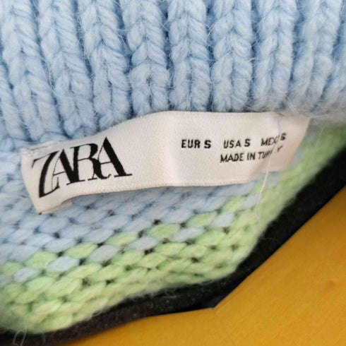 ザラ ZARA FLORAL EMBROIDERED KNIT POLO SWEATER レディース JPN:S