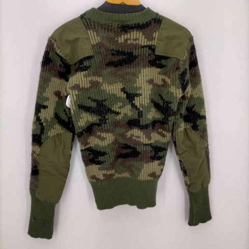 エルエルビーン L.L.Bean 80S イングランド製 迷彩ウール エルボーパッチニット メンズ