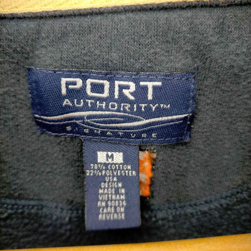 ポートオーソリティ Port Authority 胸元刺繍ハーフジップスウェット メンズ import:M