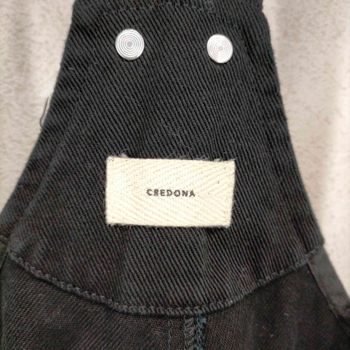 CREDONA 23AW ワイドデッキオーバーオール BLACK レディース FREE